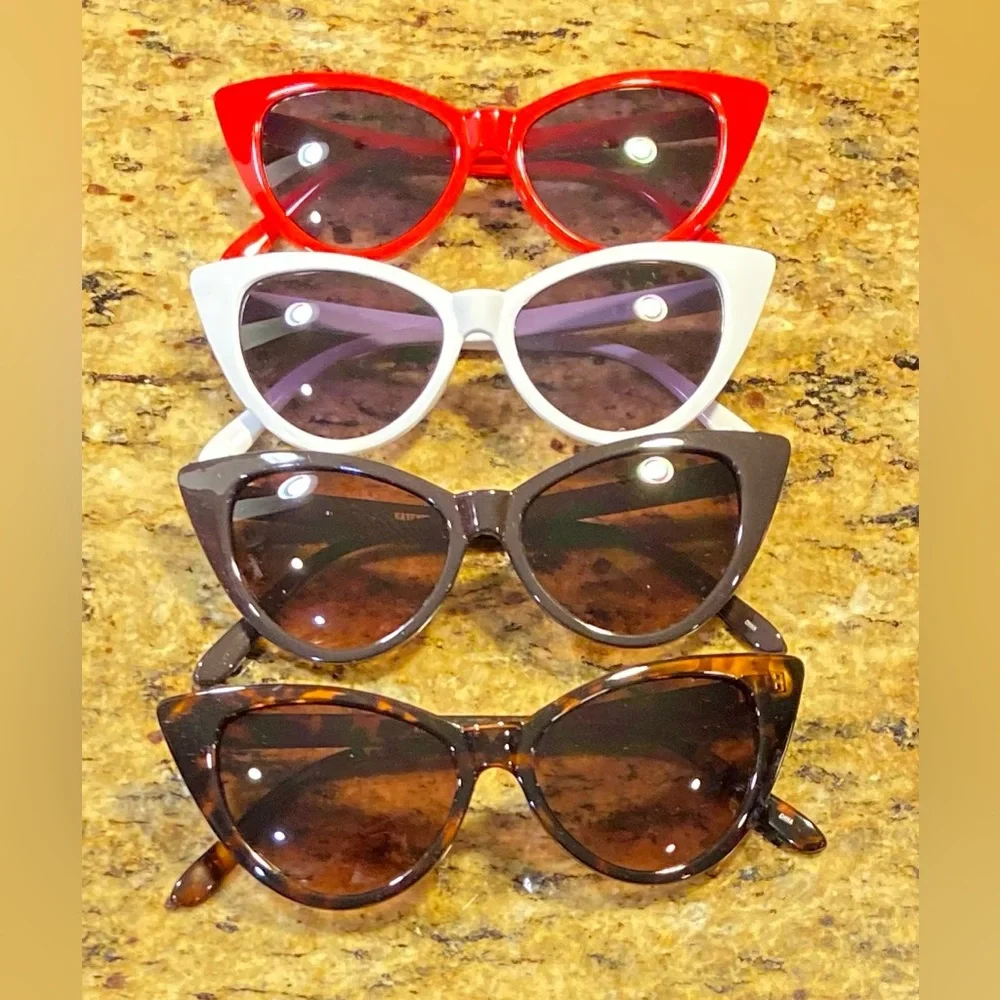 Kids Retro New Cat Eye Full Frame Gradient Sunglasses
